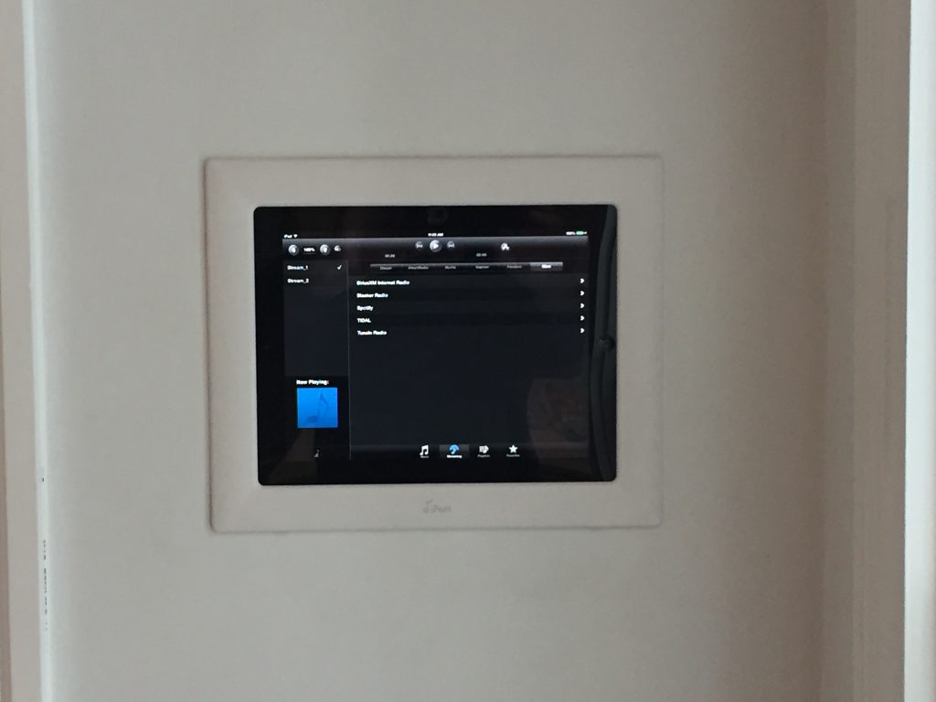 Wall touch pad AV controllers