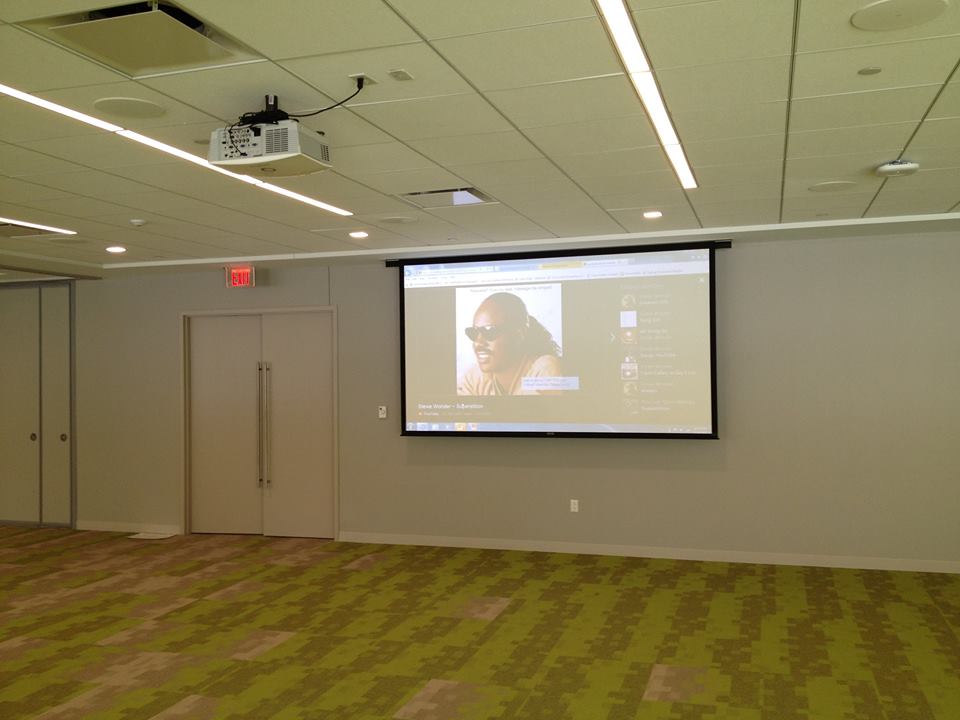AV screen for 300 person conference center
